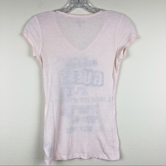 🔥5 for 30 Guess Light Pink Tee C260 - Picture 3 of 5